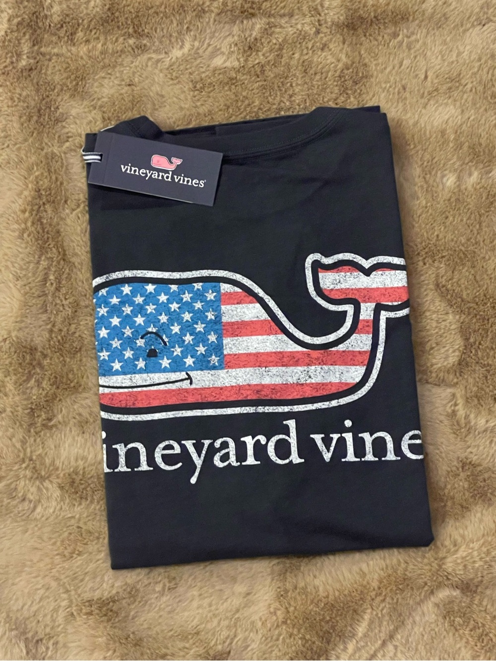 VINEYARD VINES MENS AMERICAN FLAG JULY 4TH SHIRT TSHIRT BLUE RED WHITE S M L